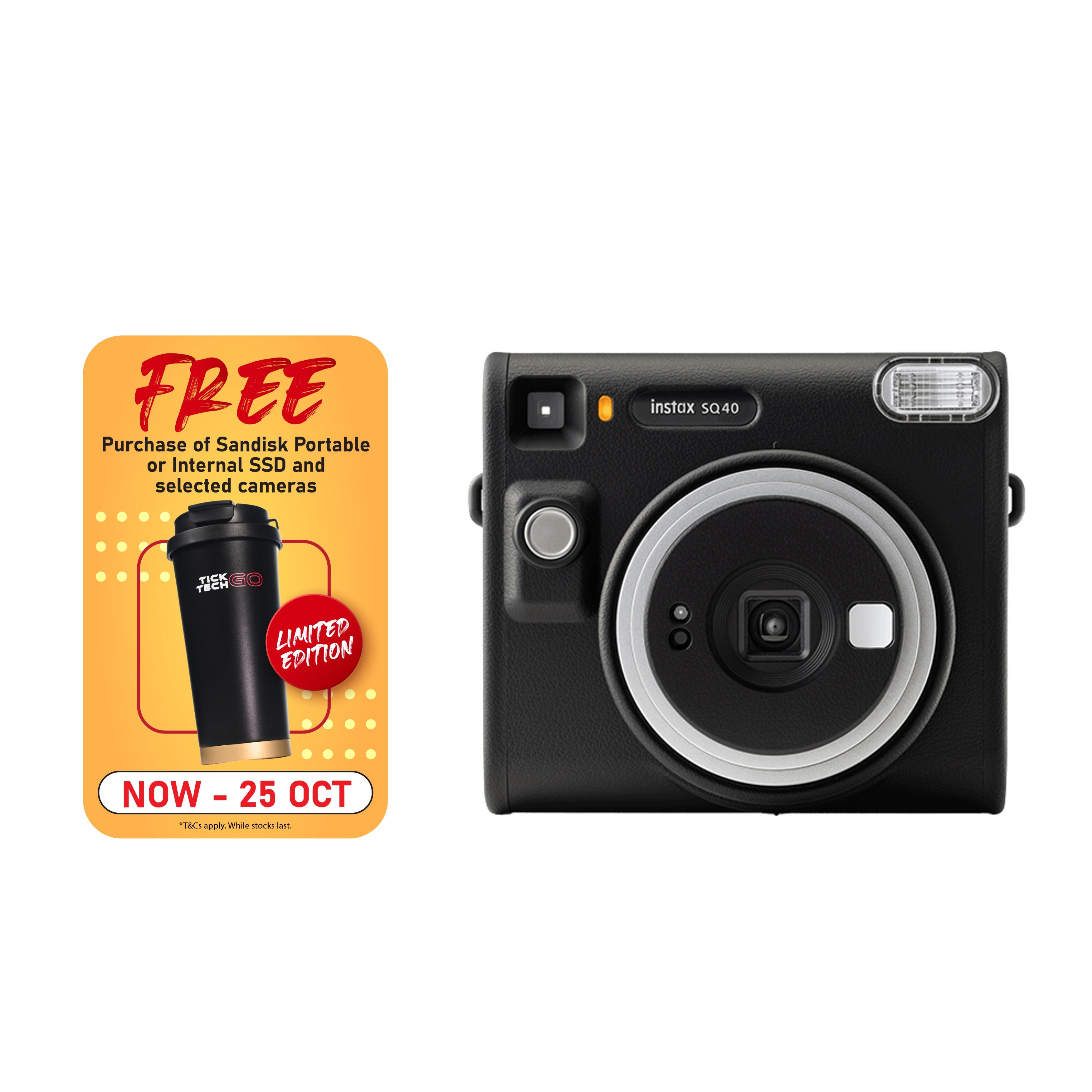 FUJIFILM Instax Square SQ40-Instant Camera-futuromic